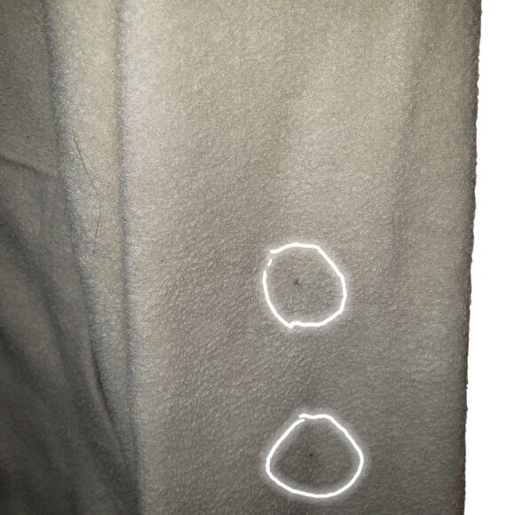 Perry Ellis Beige Fleece Hoodie Jacket L/G – Zip Up, Kangaroo Pocket, Logo - Picture 10 of 10